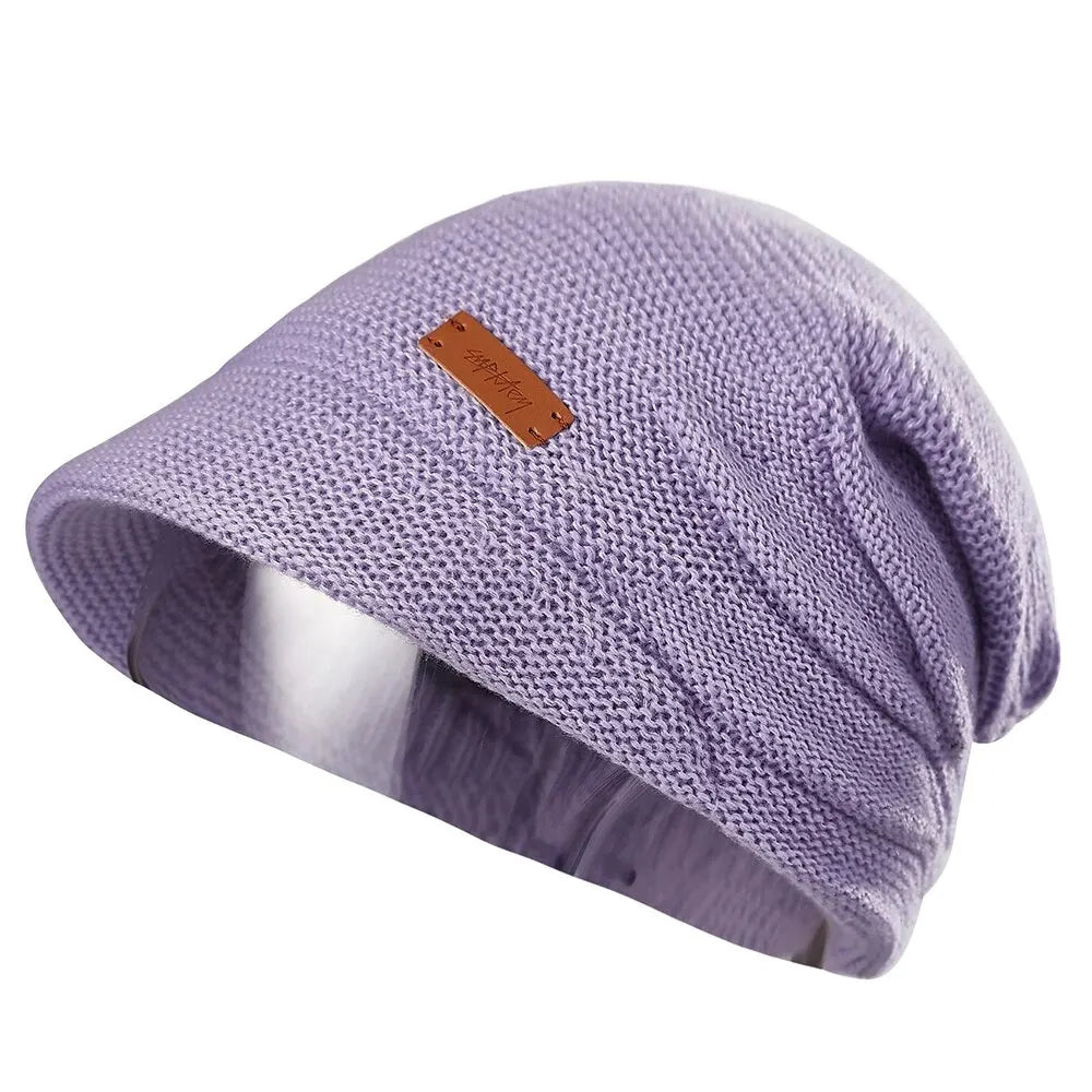 Strickmütze mit Visier und Fleecefutter
