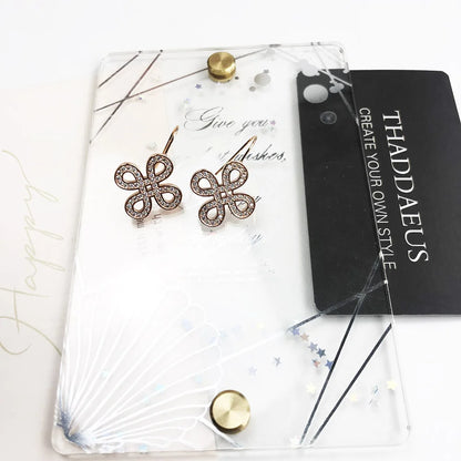 Damen-Ohrtropfen Knoten Sommer aus Sterlingsilber