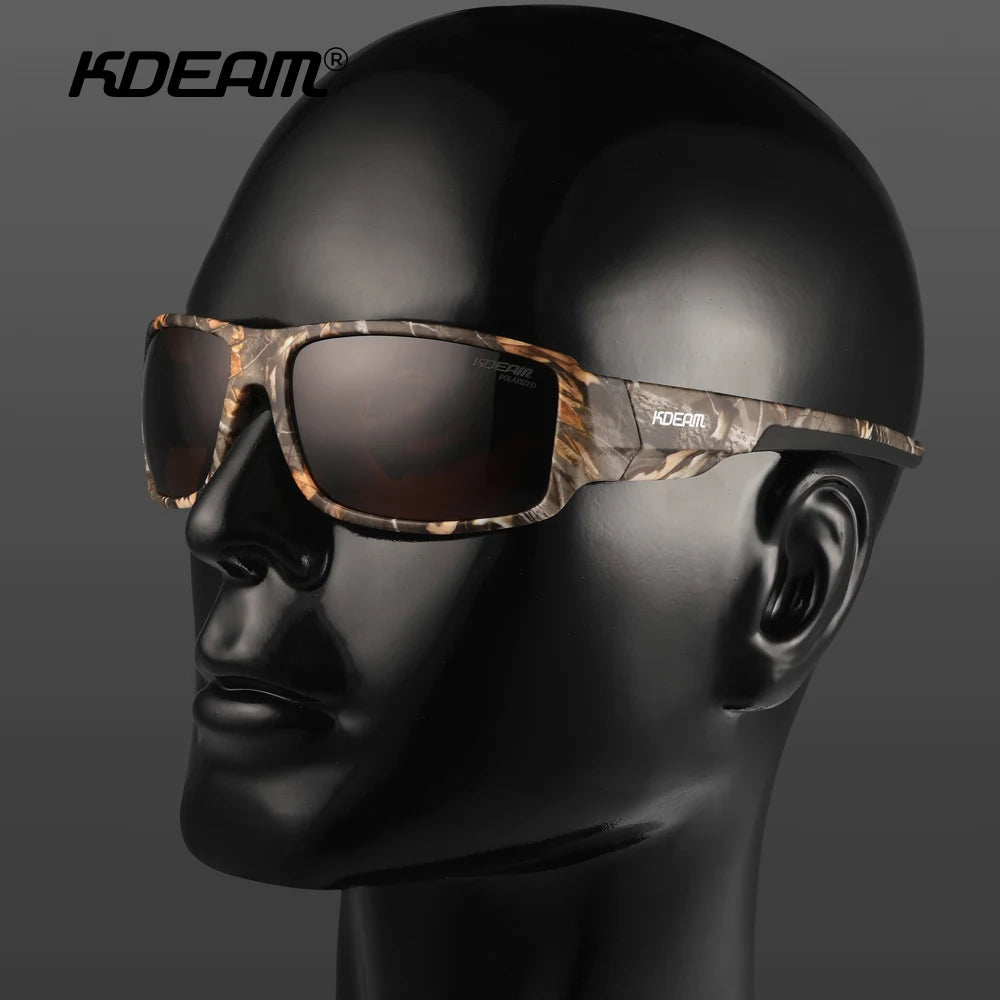 Sonnenbrille Sport polarisiert Cat.3 Druckmuster Rahmen Herren