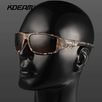 Sonnenbrille Sport polarisiert Cat.3 Druckmuster Rahmen Herren