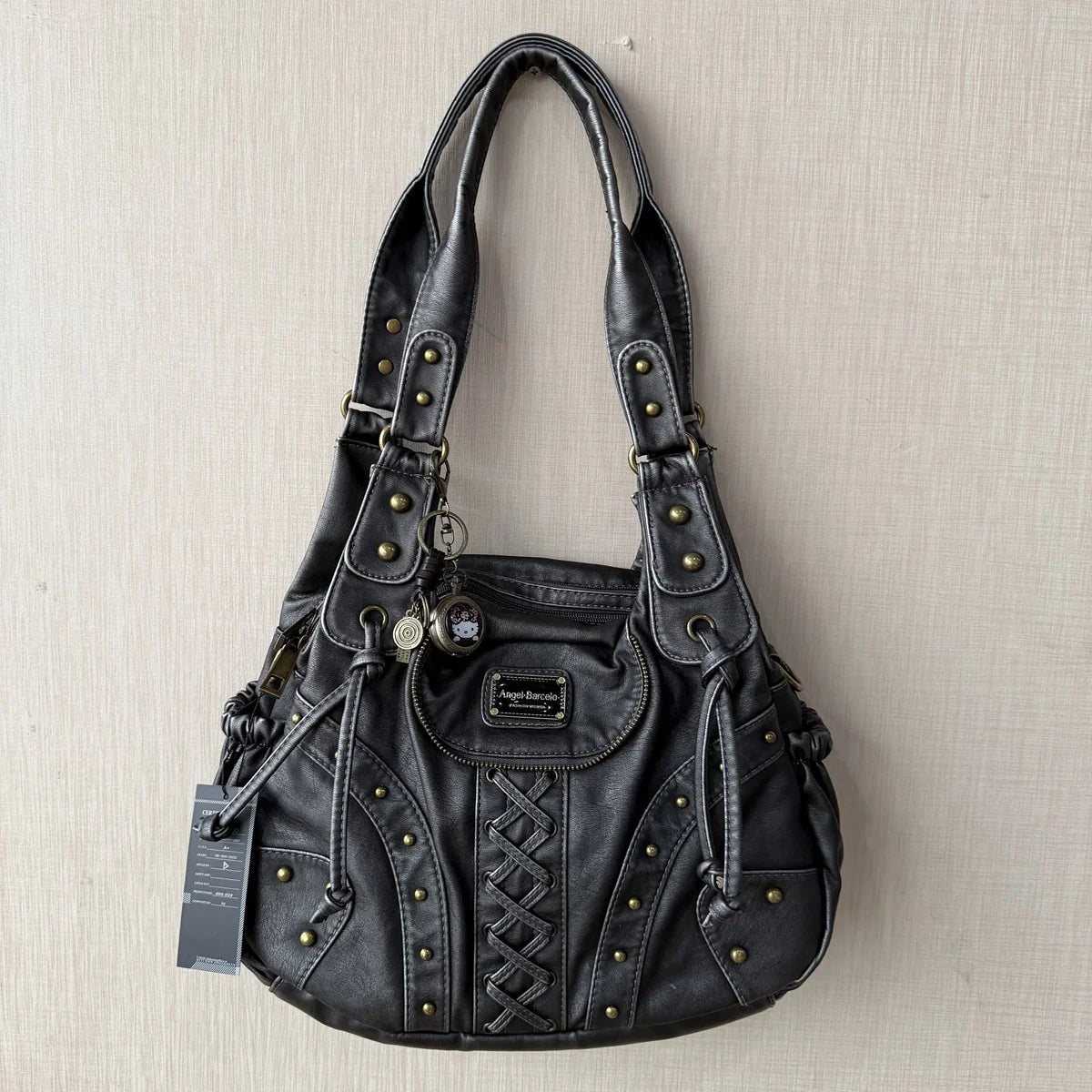 Damen-Top-Handle-Tasche aus PU-Leder mit Telefonfach und mehreren Innenfächern für Alltag und Freizeit