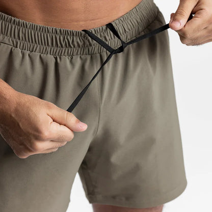 Atmungsaktive Baumwoll-Leinen-Shorts mit Kordelzug und elastischem Bund – ideal für den täglichen Strandbesuch