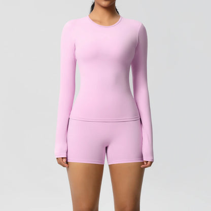 Frauen Yoga Set Schnell Trocknend Nylon Spandex Sport