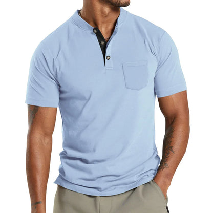 Herren Kurzarm-Poloshirt mit Knopfleiste und Reverskragen – ideal für den Sommer
