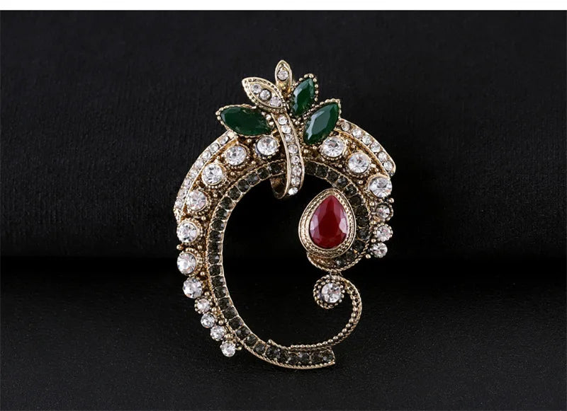 Brosche Metall Barock Vintage Retro Palast Revers Pin Unisex Party