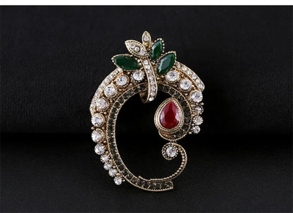 Brosche Metall Barock Vintage Retro Palast Revers Pin Unisex Party
