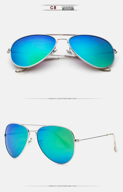 Sonnenbrille Pilot übergroß polarisiert 62mm UVA/UVB Etui Herren