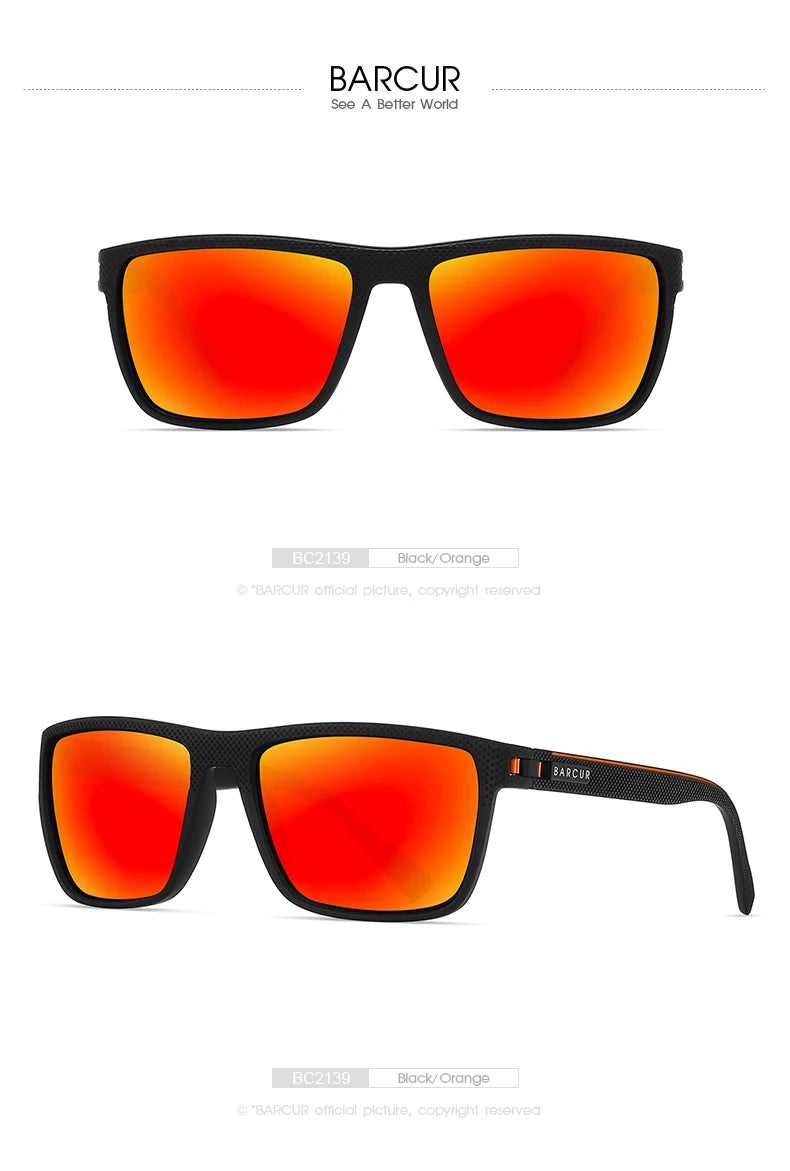 Sonnenbrille TR90 Sport polarisiert leicht UV400 Herren Damen D