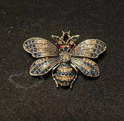 Brosche Katze Schmetterling Kristall Strass Barock Palast Tier Emaille Unisex