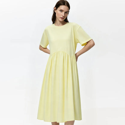 Zeitloses Damen Midikleid Aus Reiner Baumwolle Für Büro Und Freizeit