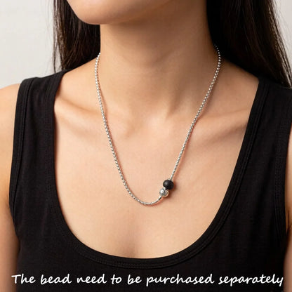 Damen-Halskette Basic Charm-Gliederkette aus Sterlingsilber