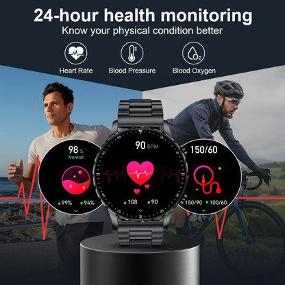 Smartwatch für Android und IOS mit Bluetooth-Anruf und IP68 Wasserschutz
