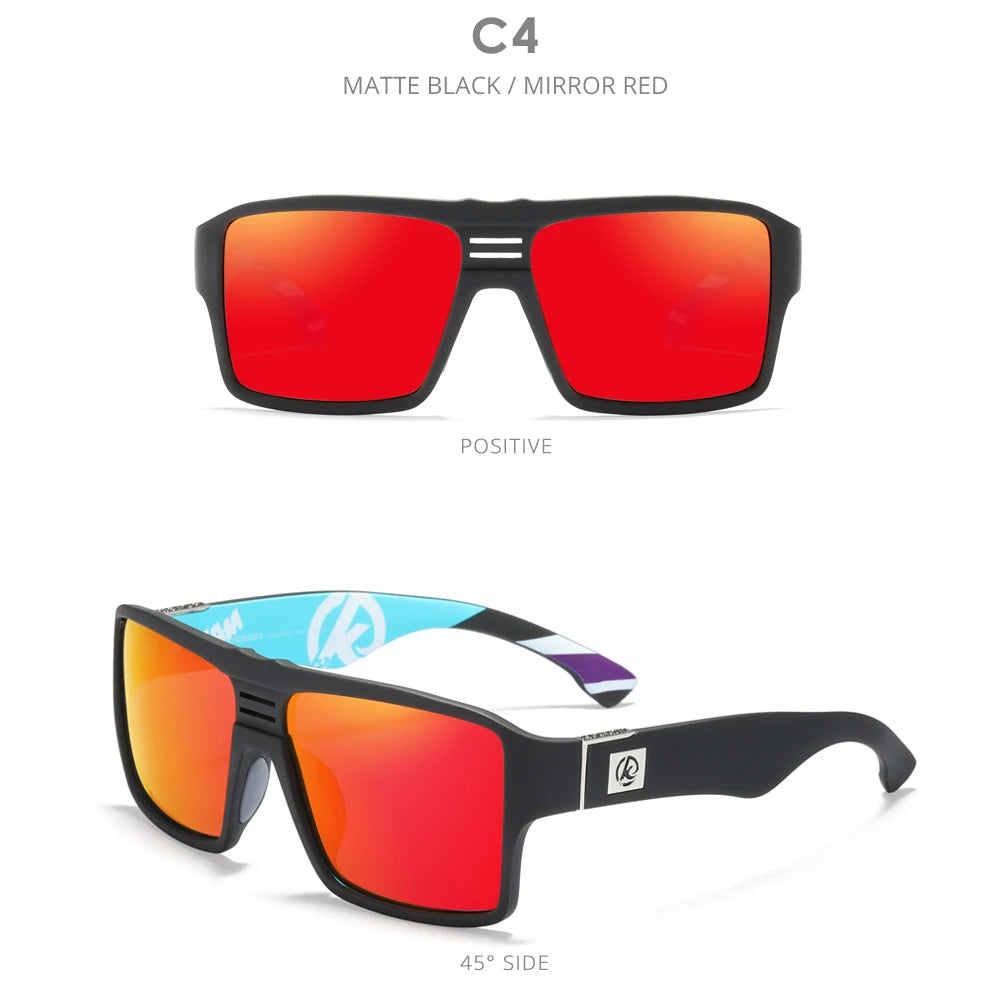 Sonnenbrille quadratisch polarisiert Keyhole-Brücke 6-Basis beschichtet Herren