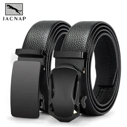 Herren Ledergürtel Business Casual 3,5 cm Automatik-Schnalle PU Geschenk