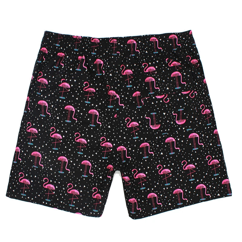 Herren-Badeshorts mit Mesh-Innenslip, verstellbarem Bund und Taschen – ideal für Sport und Freizeit.