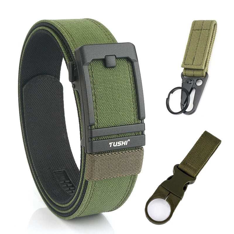Unisex-Taktischer Gürtel aus 1100D Nylon mit Metall-Schnalle, Ideal für Airsoft-Pistolen