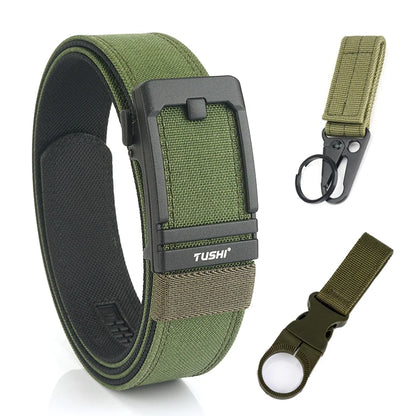 Unisex-Taktischer Gürtel aus 1100D Nylon mit Metall-Schnalle, Ideal für Airsoft-Pistolen