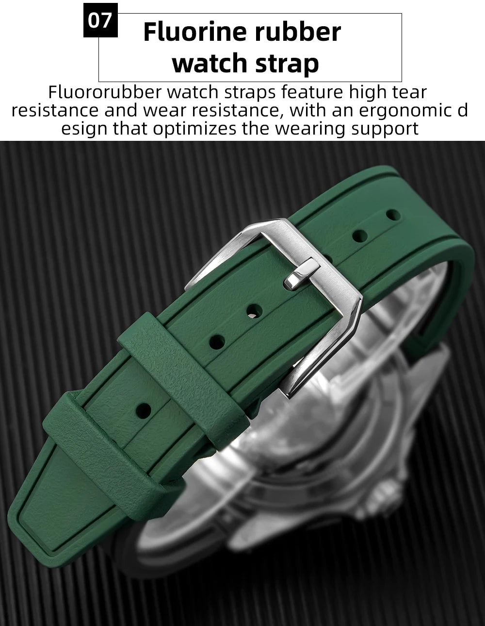 Herren-Chronograph mit VK64-Quarzwerk und Bubble-Glas