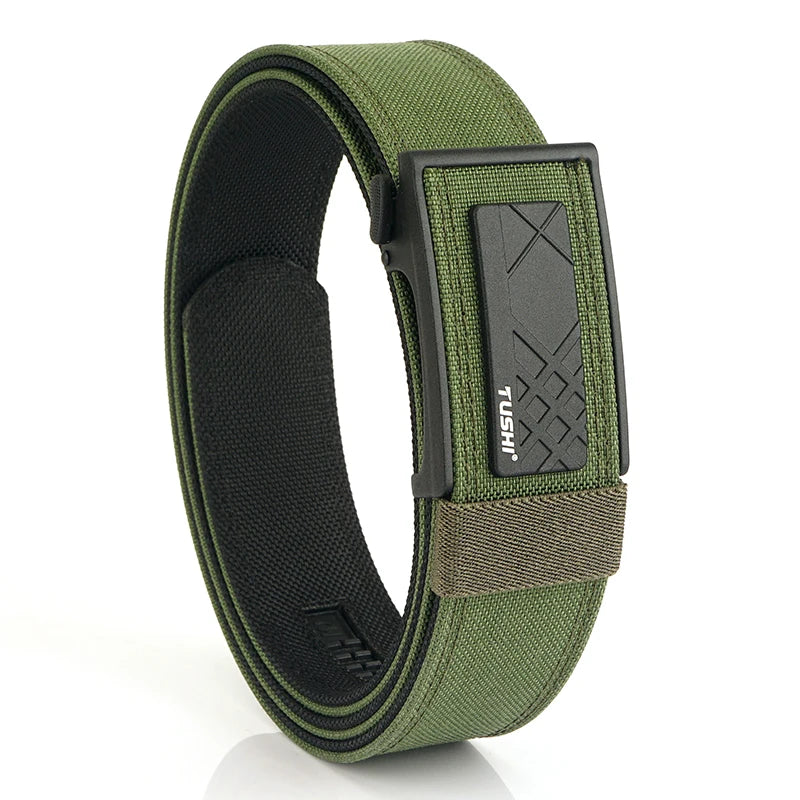 VATLY Multifunktions Tactical Gürtel Herren Nylon Rigid Automatik-Schnalle