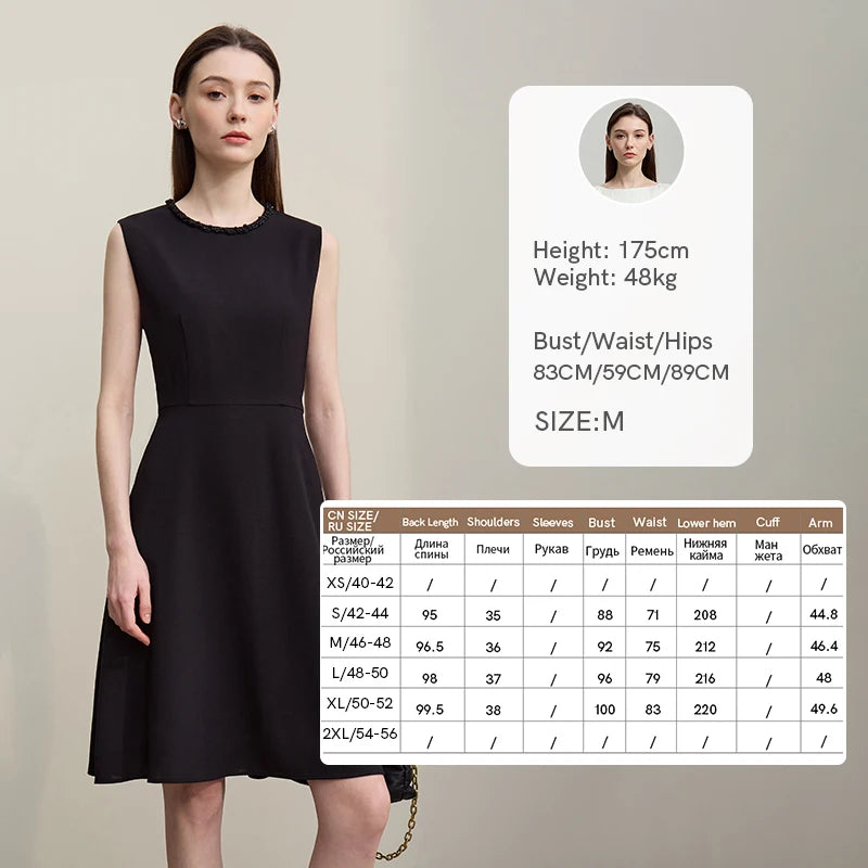Elegantes Tailliert Midi Kleid Damen Sommer Ärmellos