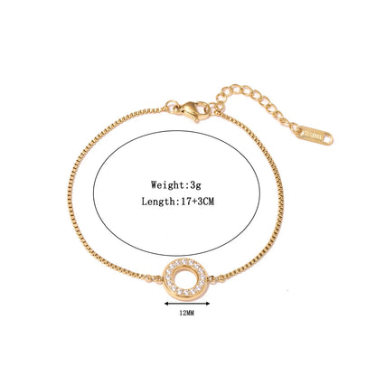 Damen-Armreif mit geometrischem Zirkonia-Design