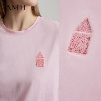 Damen T-Shirt aus Eisprozellan mit Rundhalsausschnitt und antibakteriellen Eigenschaften