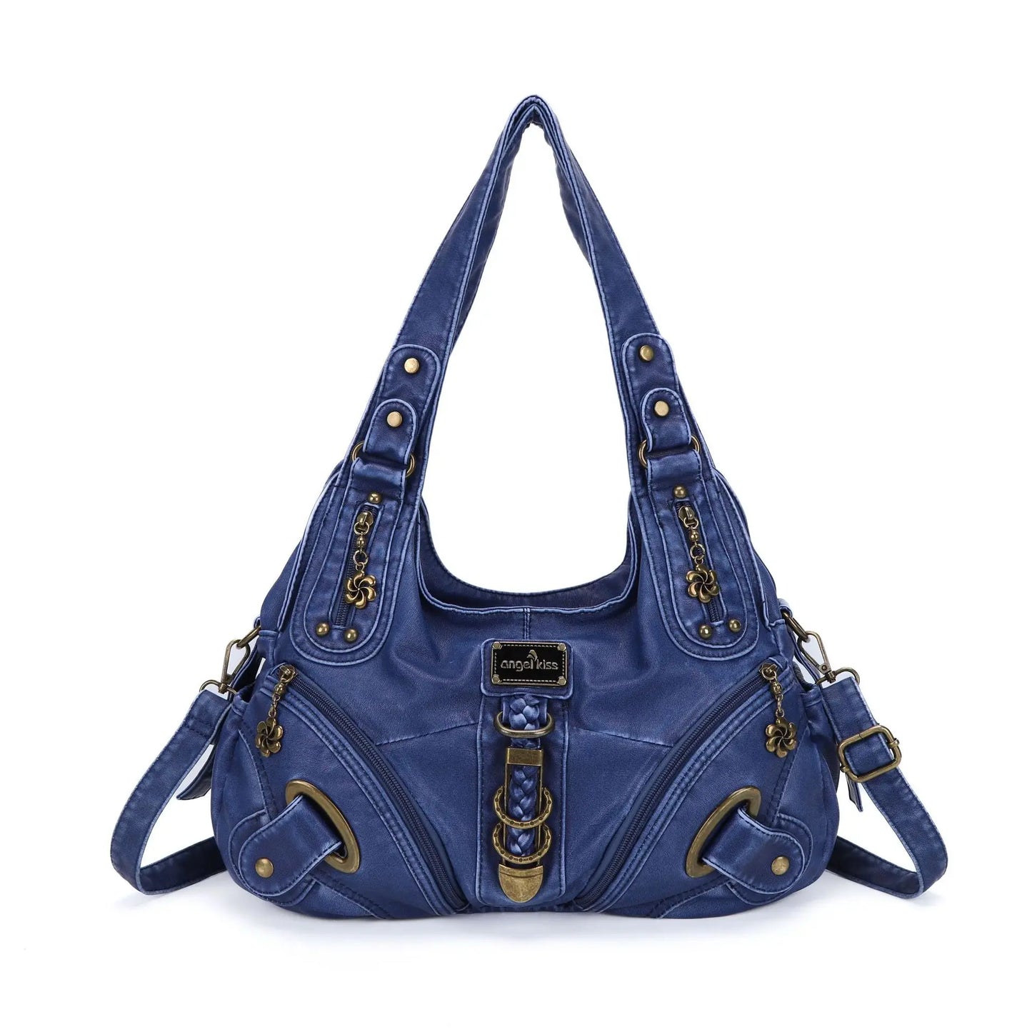 Damen-Schultertasche Großes Vintage-Tote mit Top-Handle und Großem Fassungsvermögen für Alltag