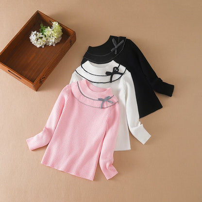 Mädchen Pullover Pullover Herbst Winter Baby Warme Pullover Tops Kinder Strickwaren Kinder Kleidung