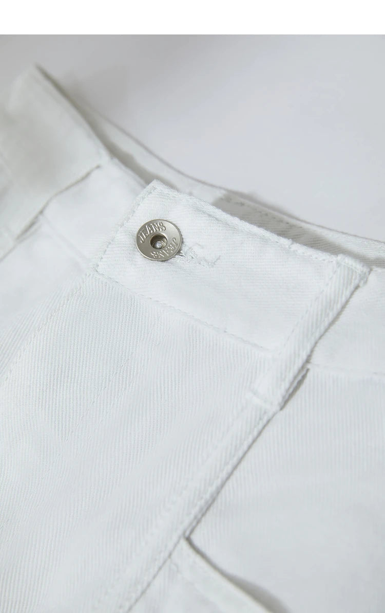 Minimalismus Baumwoll Jeans – Vintage Retro Fashion Shorts für Frauen