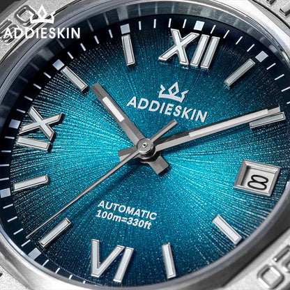 Herren-Automatikuhr mit Saphirglas und Deep-Blue-Zifferblatt