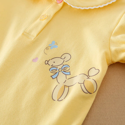 Mädchen-Shirt 2025, neues Kinder-Baby-Kurzarm-Top, junge Mädchen, niedliche Baumwollkleidung für Kinder im Alter von 2 bis 6 Jahren