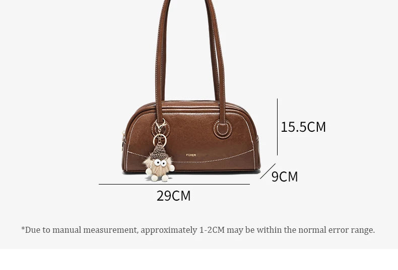 Damen Handtasche Aus PU Leather Simple Retro Stil Für Casual Commuting