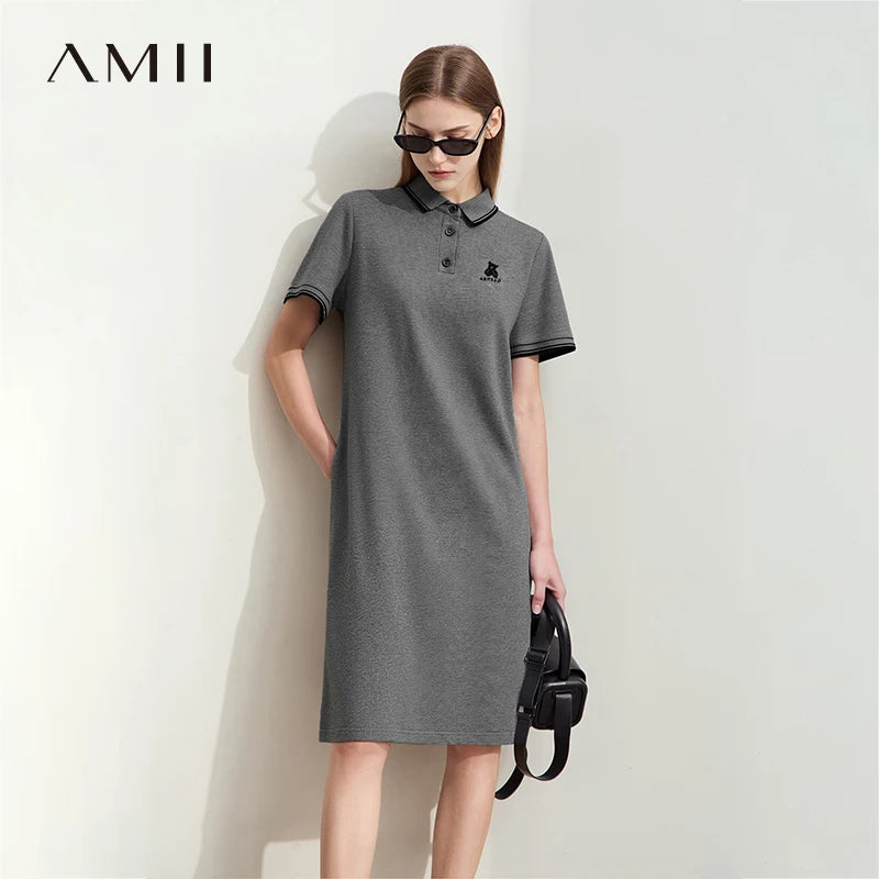 Stylisches Polokleid Für Damen Mit Farbblock Look Und Komfort