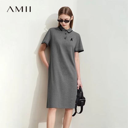 Stylisches Polokleid Für Damen Mit Farbblock Look Und Komfort