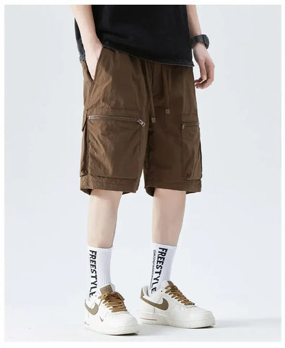 Herren-Laufshorts mit Handytasche und Reißverschlusstasche – ideal für Marathon und Sport.