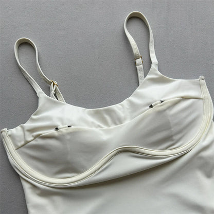 Damen-Badeanzug Cut-Out Bügel Micro-Tanga Weste gepolstert