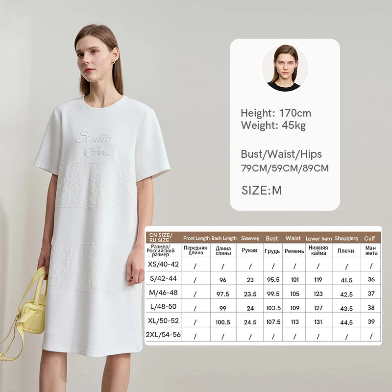 Elegantes Sommerkleid Damen Mit Lockerem Fall Für Den Tag