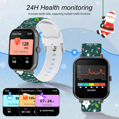 LIGE Neue 1,83 Zoll HD Bildschirm Smart Uhr Bluetooth Anruf Sport Fitness Track Smartwatch Für Huawei Xiaomi Weihnachten Uhr Band