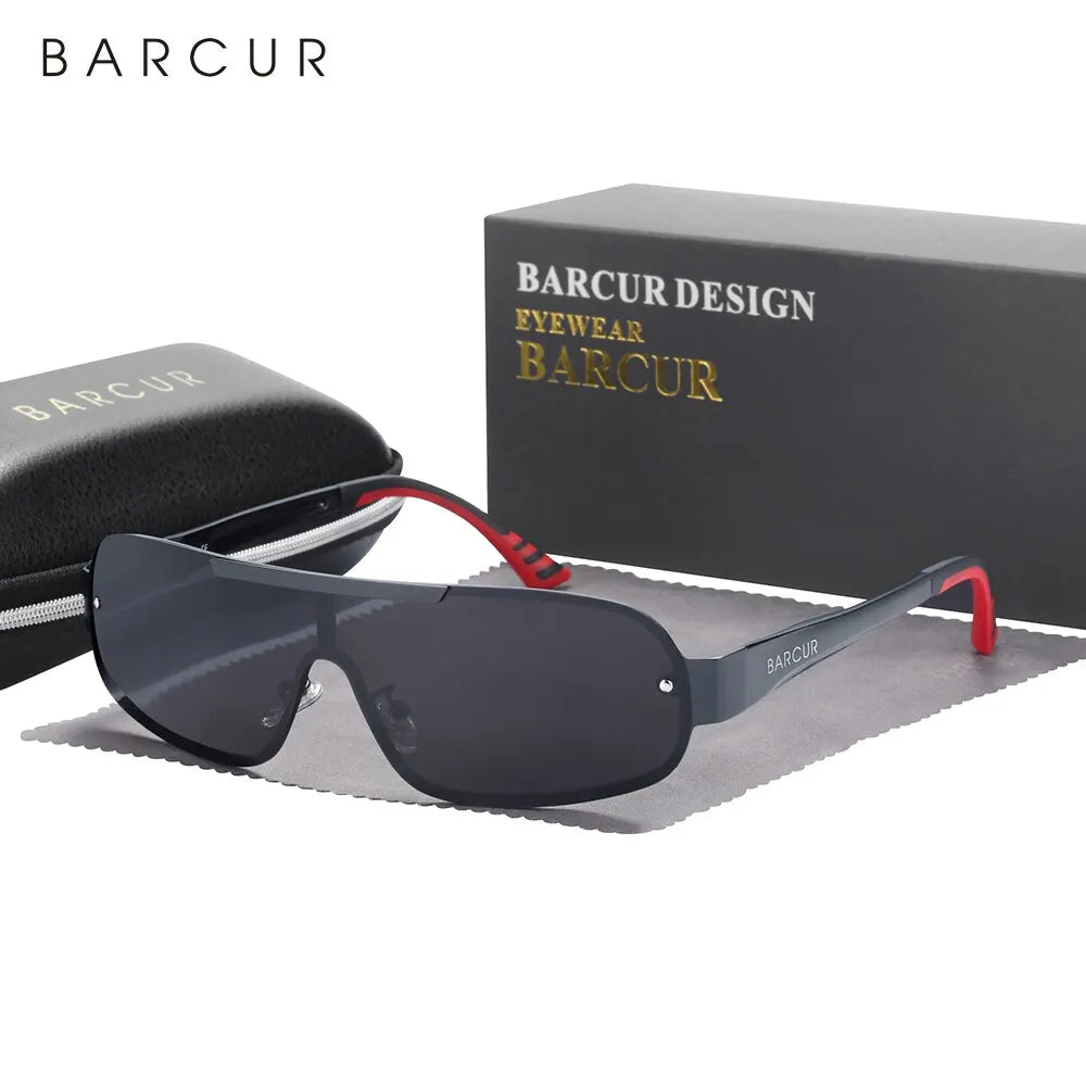 Sonnenbrille Pilot Al-Mg schmal polarisiert UV400 Sport Herren