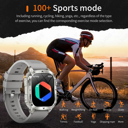 Herren Smartwatch mit IP68 wasserdichtem Design und Gesundheitsmonitor-Funktionen