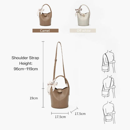 Damen Schultertasche aus PU-Leder mit Top-handle und Crossbody