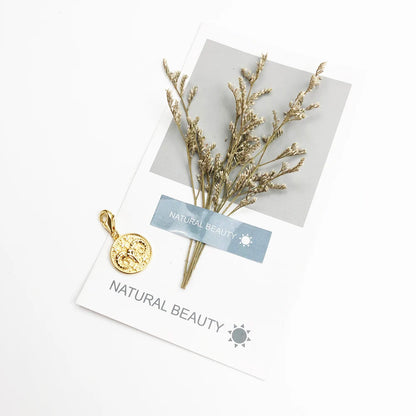 Damen-Charm-Anhänger Sternzeichen Horoskop Vintage aus Sterlingsilber