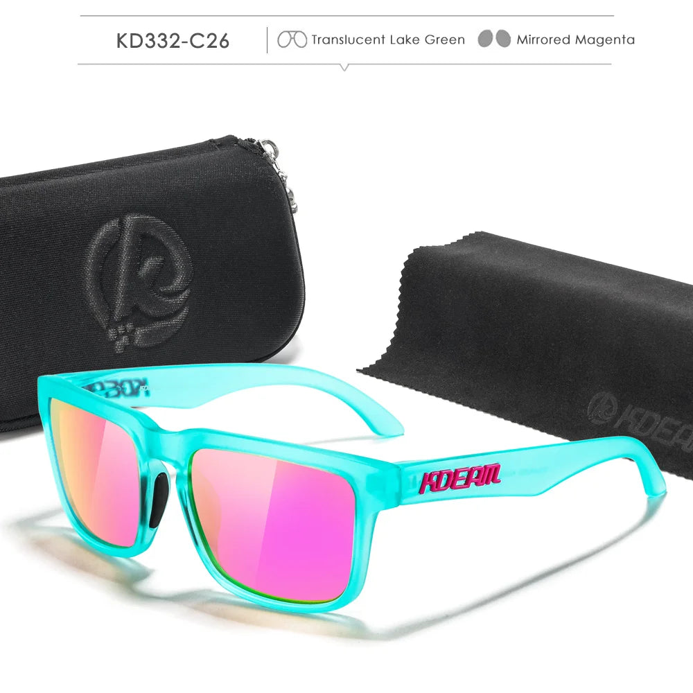 Sonnenbrille Fahren Nachtsicht polarisiert UV400 Reißverschlussetui Herren