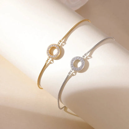 Damen-Armreif mit geometrischem Zirkonia-Design
