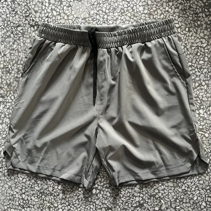 Atmungsaktive Baumwoll-Leinen-Shorts mit Kordelzug und elastischem Bund – ideal für den täglichen Strandbesuch