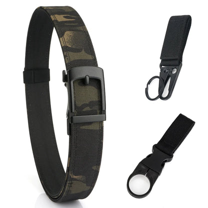 VATLY EDC Casual Gürtel Herren Nylon Rigid Military Automatik-Schnalle