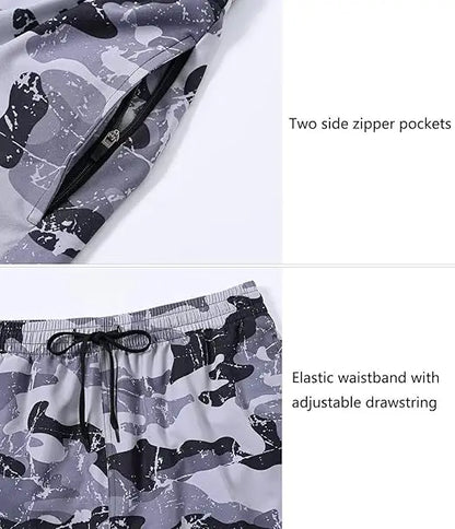Herren-Badeshorts mit Mesh-Futter – Ideal für Strand und Sport