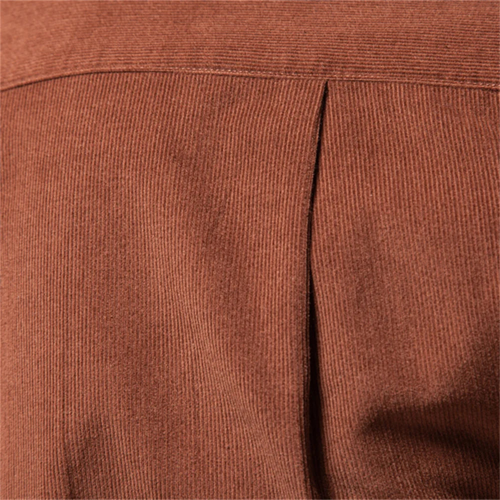 Herren Baumwoll Hemd Langarm Dickes Wärme Herbst Winter Business Casual