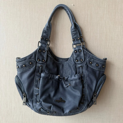 Damen-Schultertasche Großes Fassungsvermögen Mit Reißverschluss Und Mehreren Innenfächern