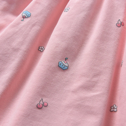 Baby Mädchen Kleid Sommer Kurzarm Baumwolle Kleidung für Kinder im Alter von 2-6 Jahren Süßes lässiges Outfit